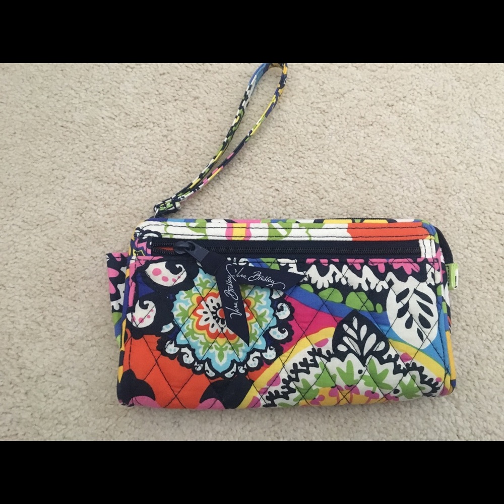 Vera Bradley Front zip wristlet in Rio